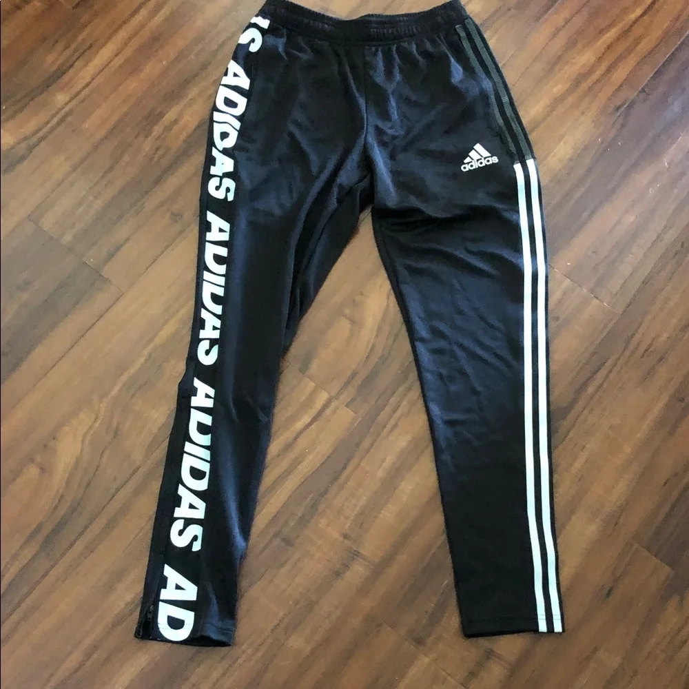 New adidas Tiro Asymmetrical Tape Pants Men's, Black